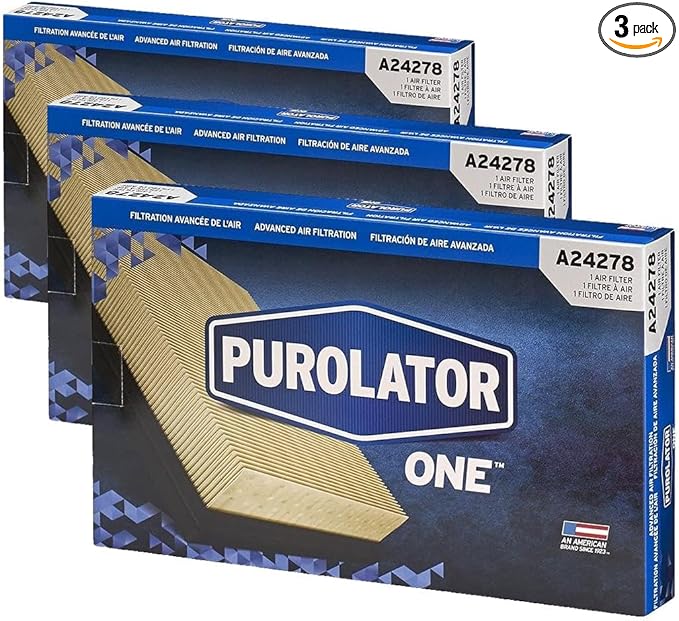 Purolator PurolatorONE Advanced Engine Air Filter, A24278 | Pack of 3