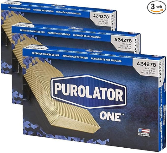 Purolator PurolatorONE Advanced Engine Air Filter, A24278 | Pack of 3