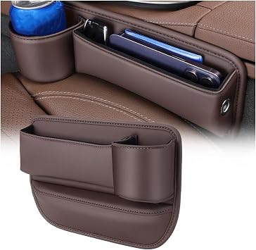 Car Seats Gap Filler Organizer for B&MW Z4 E85 2003-2009 Car Seats Gap Organizer Storage Box Leather Car Storage Organiz