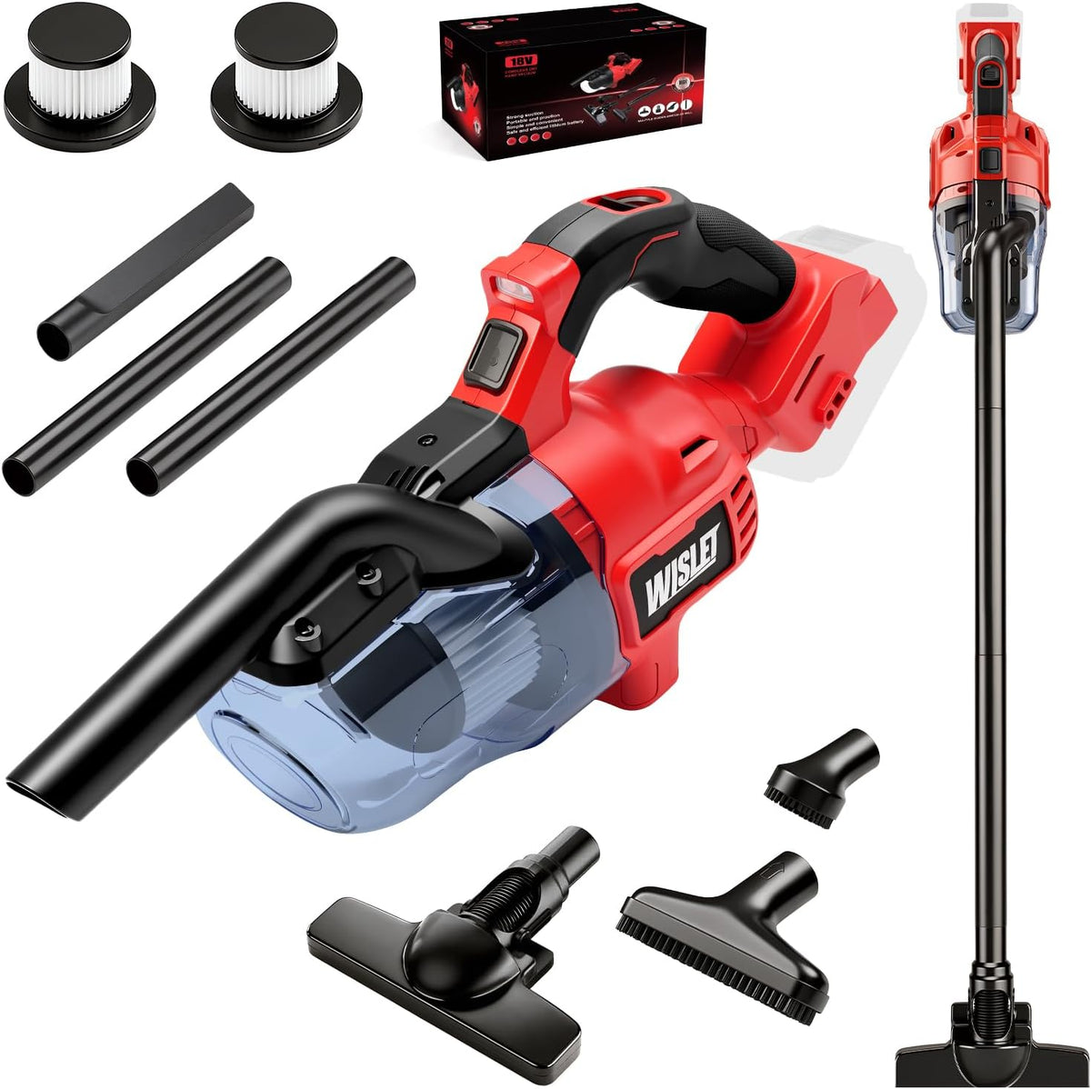 Cordless Handheld Vacuum Cleaner Compatible with Milwaukee 18V Battery