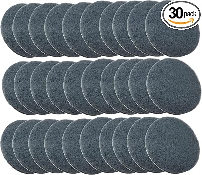 30PCS 3 inch Scrubber Pads Headlight Restoration Kit VÉZAAR Scouring Pad Hook and Loop Car Hub Cleaning Auto Painting Po