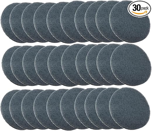 30PCS 3 inch Scrubber Pads Headlight Restoration Kit VÉZAAR Scouring Pad Hook and Loop Car Hub Cleaning Auto Painting Po