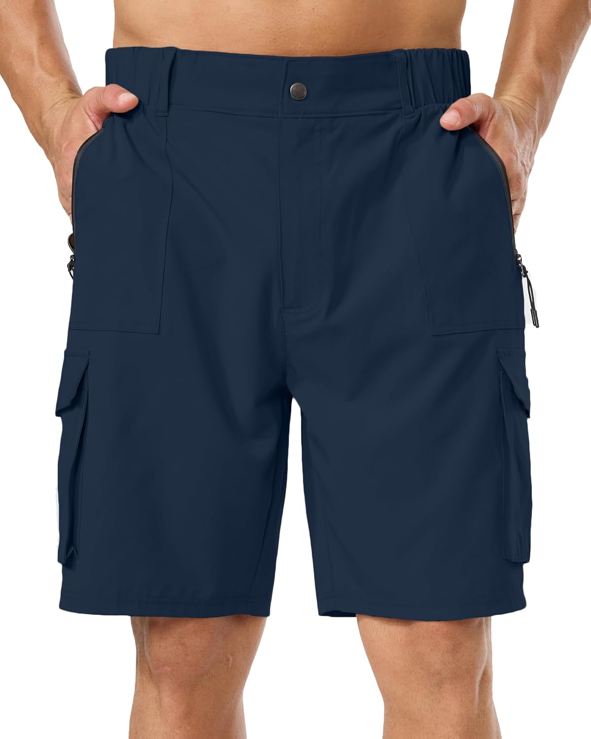 Men's Lightweight Hiking Work Cargo Shorts 9" Quick Dry with 5 Pockets
