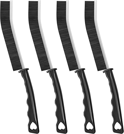 4TH Multi-Purpose Hard Bristle Crevice Cleaning Brush -Deep Reach Gap Cleaning Tool for Household Use -Versatile, Durabl