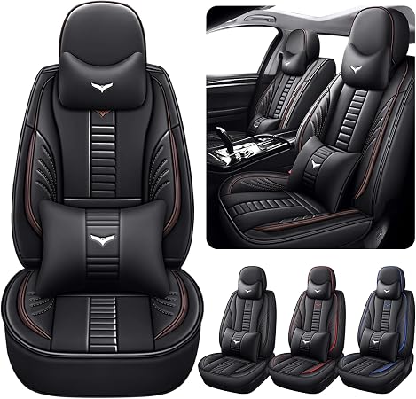 Luxury 2 Seats Car Seat Covers Protectors for Subaru XV Crosstrek Hybrid 2014-2015, Back Storage Bag Design & Headrest P