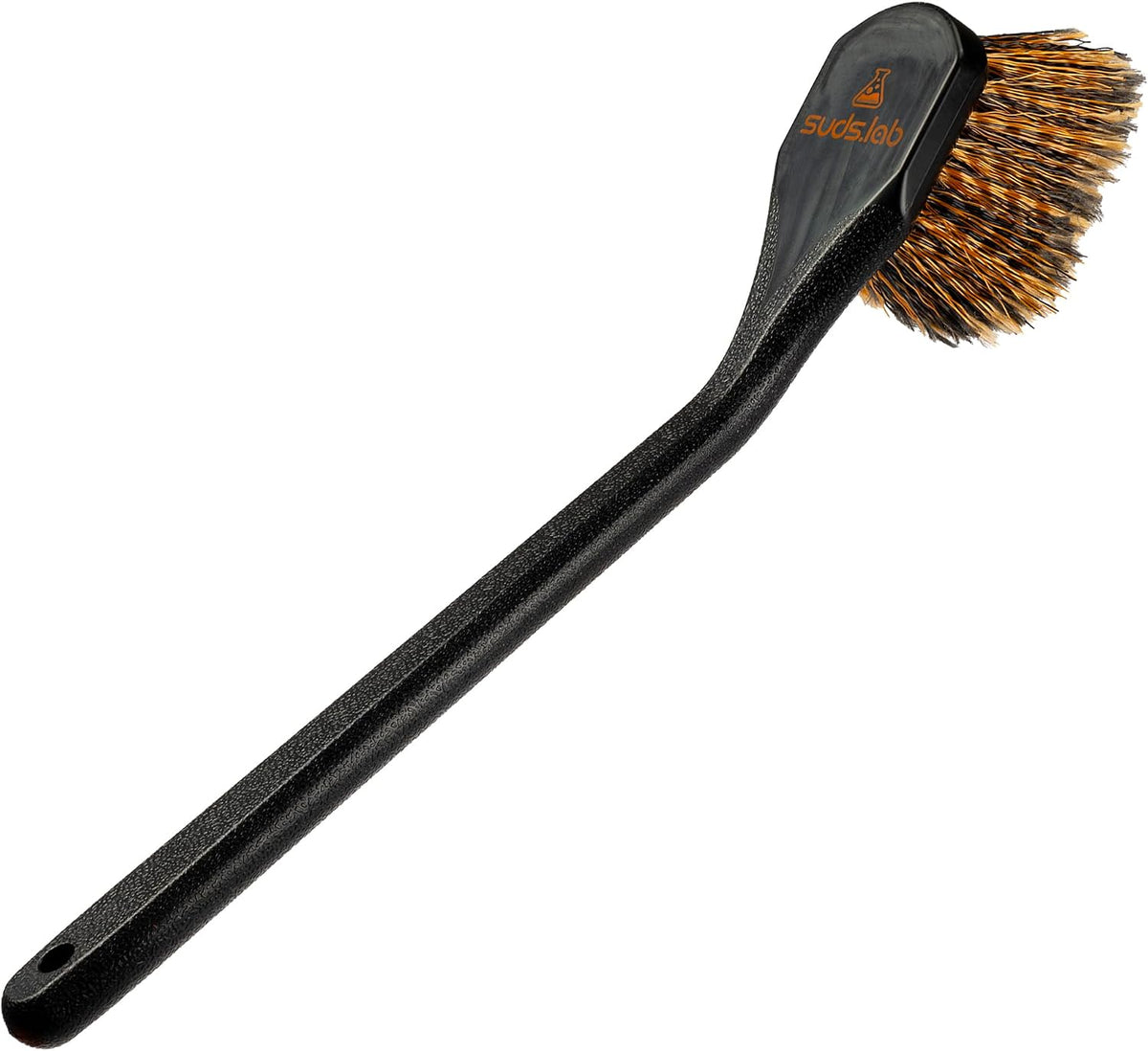 Suds Lab FW Fender Well Brush, Long Handle Tire Cleaner, 18-Inch, Black