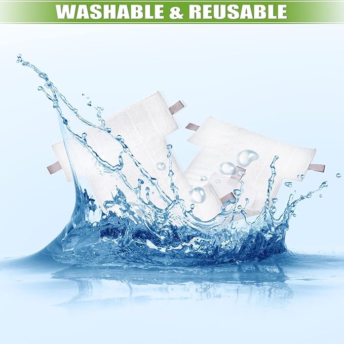 4 Pack Pads for Shark Replacement Washable Microfiber HV300 Series Pad for Shark Dust-Away, Rocket, Rotator, Navigator Lift-Away Pro Vacuum, Ultra Light Stick Vacuum Cleaner - Replace Part # P200W