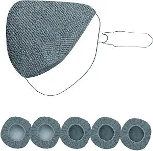 XINDELL 5 Pack Microfiber Pads – Replacement Heads Cover for Xindell Windshield Cleaner Tools. Washable & Reusable Trian