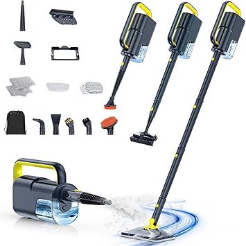 10-in-1 Steam Cleaner, Detachable Handheld Steam Mop for Multi-Surface