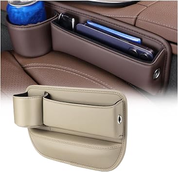 Car Seats Gap Filler Organizer for B&MW Z4 E85 2003-2009 Car Seats Gap Organizer Storage Box Leather Car Storage Organiz
