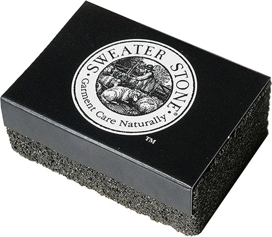 The Original Since 1985 - Garment Care for Sweaters and Knits - A Pumice-Like Brick for Removing Pilling and Balling - A Knitters Secret - Made in The USA