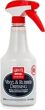 Griot's Garage Vinyl and Rubber Dressing for Car Detailing, Exterior and Interior Auto Cleaner and Protectant for for Pl