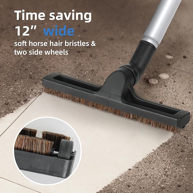 Hardwood Floor Brush Vacuum Attachment Compatible with Shark Corded Stick Rocket HV301 HV322, 1-1/4" Accessories with Adapters (Hardfloor Brush)