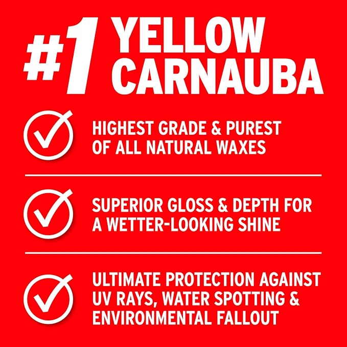 Mothers California Gold Brazilian Carnauba Cleaner Wax, 16 oz. — Cleans & Waxes in One Step, Removes Oxidation & Swirls, Premium Carnauba Shine & Protection for All Paint Finishes (05701)