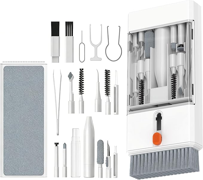 22 in 1 Precision Cleaning Kit – Professional Electronic Cleaning kit Cleaning Tools for Phone, airPods Headset, Keyboards, Cameras, Laptop & More
