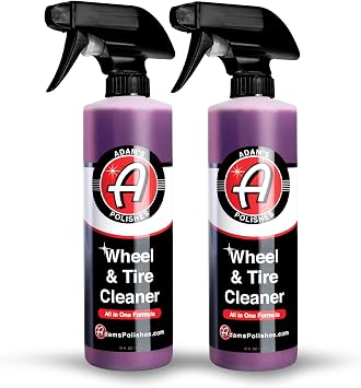 Adam's Polishes Wheel & Tire Cleaner (16oz, Pack of 2) - Professional All in One Tire & Wheel Cleaner Car Wash Well Clea