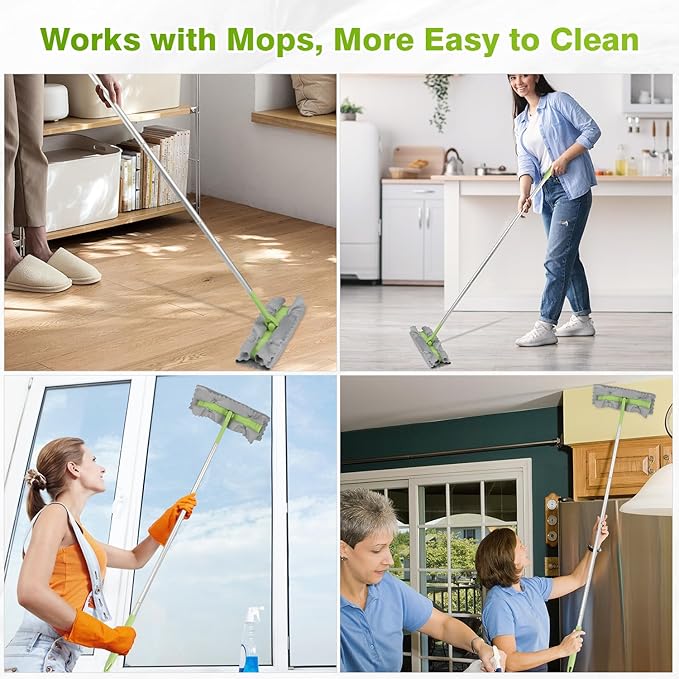 HOMEXCEL Microfiber Glass Cleaning Cloths-6PK, 16"x14" Lint Free Window Cleaning Cloth, Glasses, Mirrors, Screens, Stainless Steel, Premium Magic Cleaning Cloth for Glass and Window Cleaner