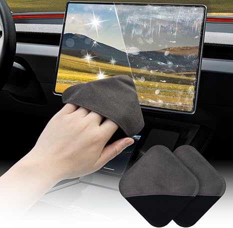SuperKaKa 2PCS Car Screen Cleaner- Vehicle Touchscreen Microfiber Cleaning Cloth, Touch Screens Clean Wipes Cars Interio