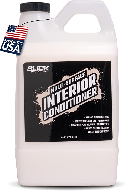 Slick Products Car Interior Cleaner, Detailer & Conditioner - 64 oz