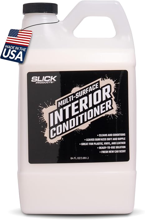 Slick Products Car Interior Cleaner, Detailer & Conditioner - 64 oz