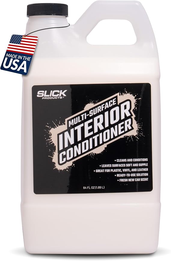 Slick Products Car Interior Cleaner, Detailer & Conditioner - 64 oz