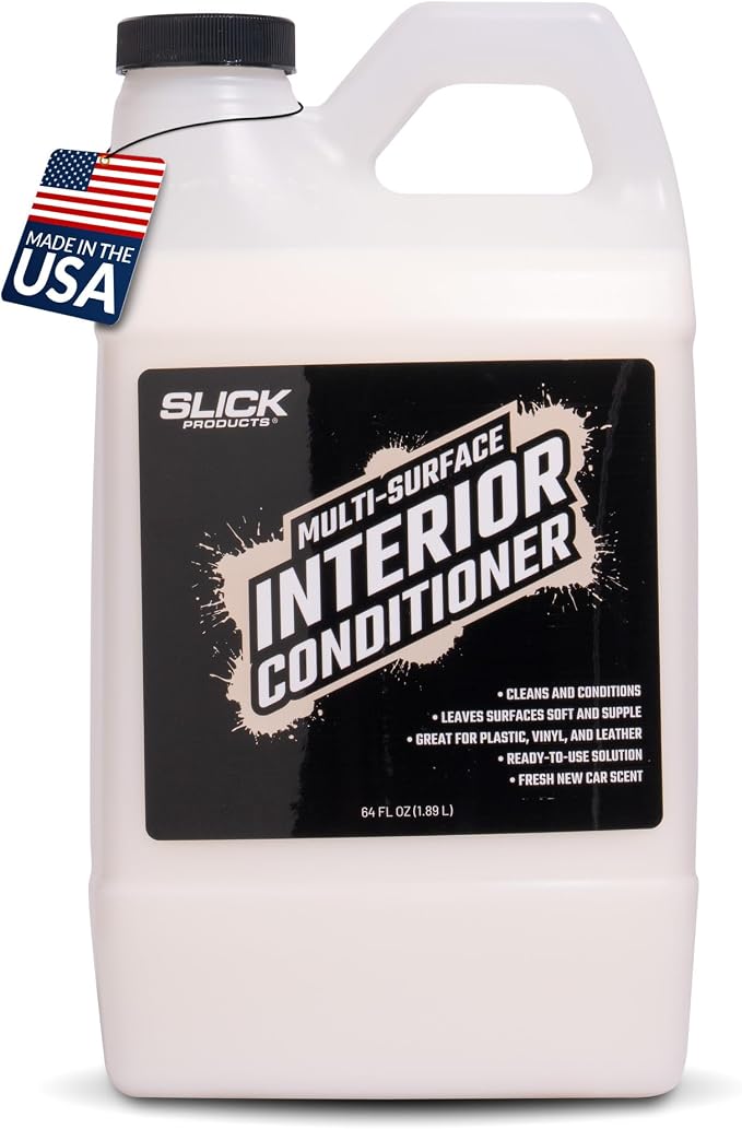 Slick Products Car Interior Cleaner, Detailer & Conditioner - 64 oz