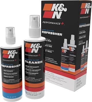 K&N Cabin Filter Cleaning Kit: Spray Bottle Filter Cleaner and Refresher Kit; Restores Cabin Air Filter Performance; Ser