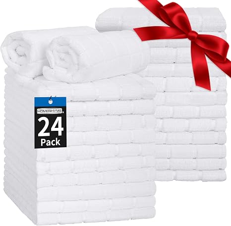 Hand Towels for Bathroom, 24 Pack 25''*15'' Microfiber Bath Hand Towels, Quick Dry Lint Free Soft Absorbent Bulk Washclo