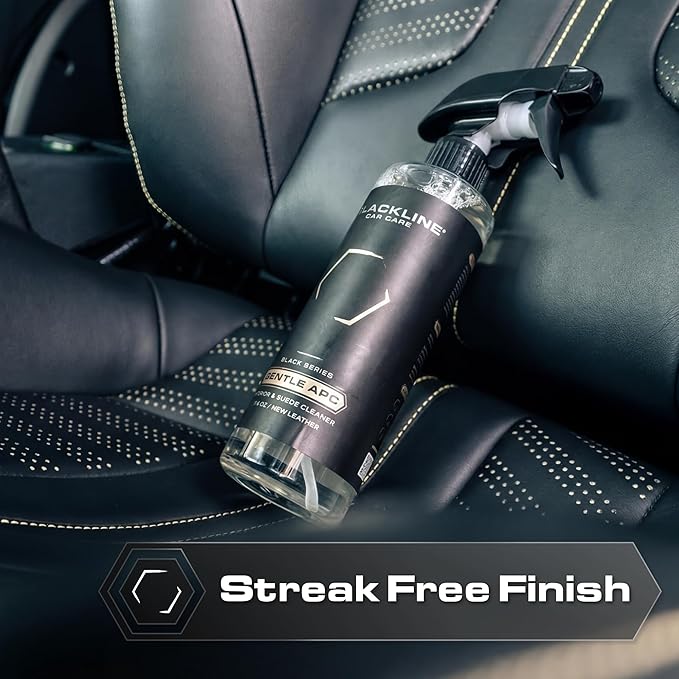 Blackline Car Care - Gentle APC - Streak free total Interior Cleaner and Protectant, Safe for Cars, Motorcycles & More. Leather upholstery cleaner - Interior car fabric cleaner (64 Fl Oz)