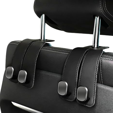Amelity Car Hooks for Purses and Bags, Headrest Hooks 2 Pack