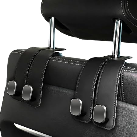 Amelity Car Hooks for Purses and Bags, Headrest Hooks 2 Pack