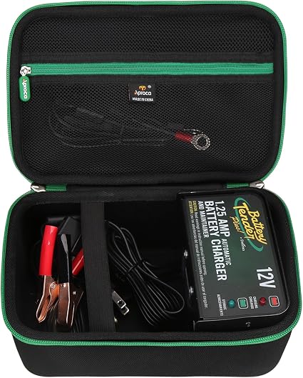 Aproca Case Compatible with Battery Tender Plus 12V 1.25 AMP Car & Motorcycle Battery Charger Maintainer, Portable Stora