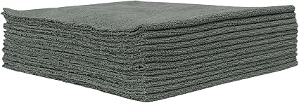 Detailer's Preference Microfiber Towels, Dual Pile Terry Weave, Lint-Free, Streak-Free, 300 GSM, All-Purpose for Auto De