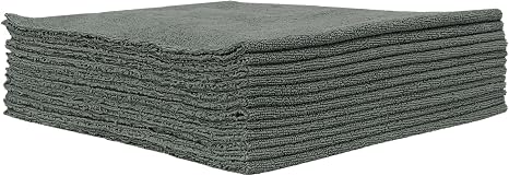 Detailer's Preference Microfiber Towels, Dual Pile Terry Weave, Lint-Free, Streak-Free, 300 GSM, All-Purpose for Auto De