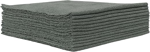 Detailer's Preference Microfiber Towels, Dual Pile Terry Weave, Lint-Free, Streak-Free, 300 GSM, All-Purpose for Auto De