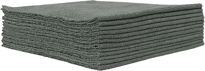 Detailer's Preference Microfiber Towels, Dual Pile Terry Weave, Lint-Free, Streak-Free, 300 GSM, All-Purpose for Auto De