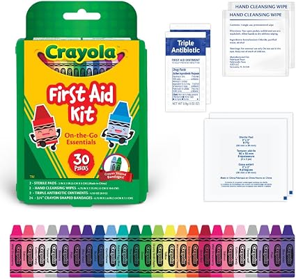 Crayola First Aid Kit, Everyday Essentials, 30 Pieces