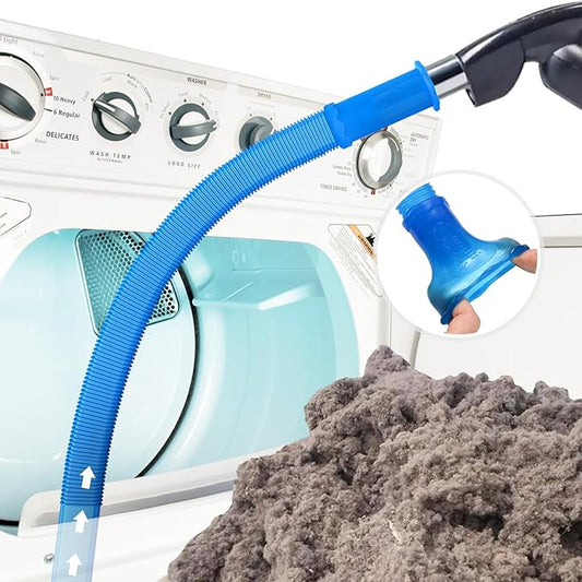 Sealegend Dryer Vent Cleaner Kit Vacuum Hose Attachment Compatible with Most Vacuum Cleaner, Quickly Lint Remover Cleaning Supplies