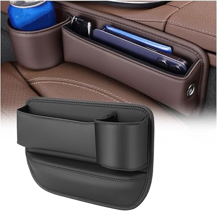 Car Seats Gap Filler Organizer for B&MW Z4 E85 2003-2009 Car Seats Gap Organizer Storage Box Leather Car Storage Organiz