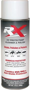Hardline Products USA RX UV Protectant Cleaner & Polish – 14oz Plastic & Vinyl Restorer Spray – Hydrophobic UV Block for