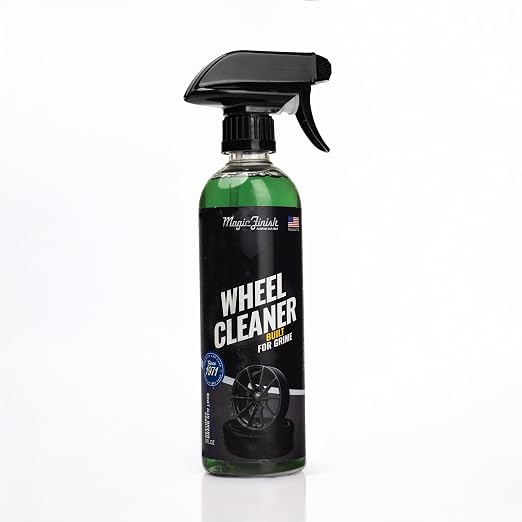 Magic Finish Wheel Cleaner (16 fl oz) – Premium Wheel Cleaner Spray for Brake Dust and Grime with Fast Cling Formula – C
