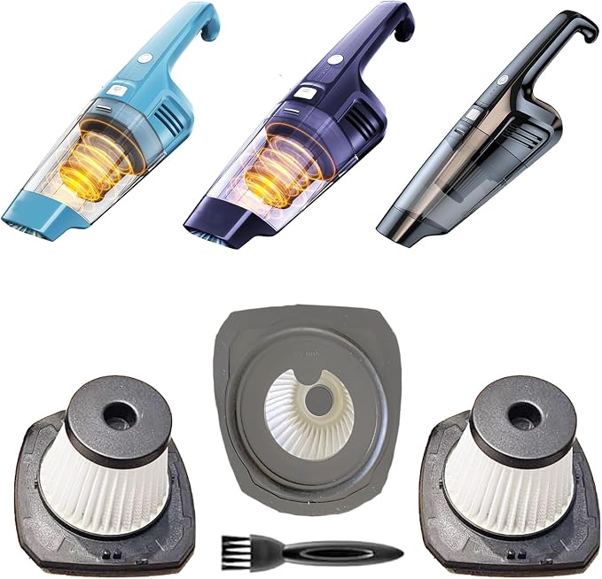 3 pack Hepa Filters Replacement Compatible with TROIZO VC005 Car Vacuum, Handheld Vacuum Filters Works with TROIZO Vac, Washable Hepa Filters for Installing on TROIZO Cordless Vacuum. - Cleanova