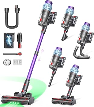 Cordless Vacuum Cleaner 70Mins/650W/55KPA, Stick Vacuum Cleaners for Home - Cleanova