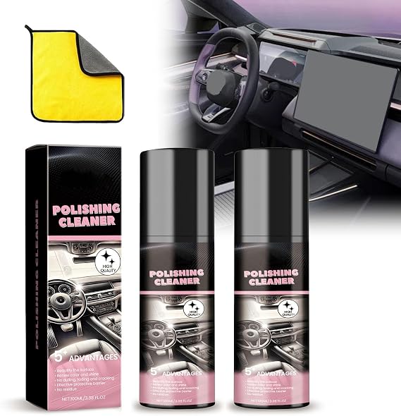 Polishing Cleaner Car Interior, Car Interior Cleaner 100ml, Interior Detailer Spray, All Purpose Vehicle Interior Polish