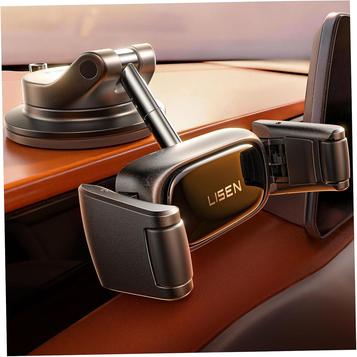 Suction Phone Mount for Car, [Ultra Suction & Less Fuss] Car Phone Holder Mount Vacuum Dashboard Phone Holder, Car Cell Phone Holder for iPhone 18 Pro Max 17 16 15 Air with Case Galaxy S26 S25