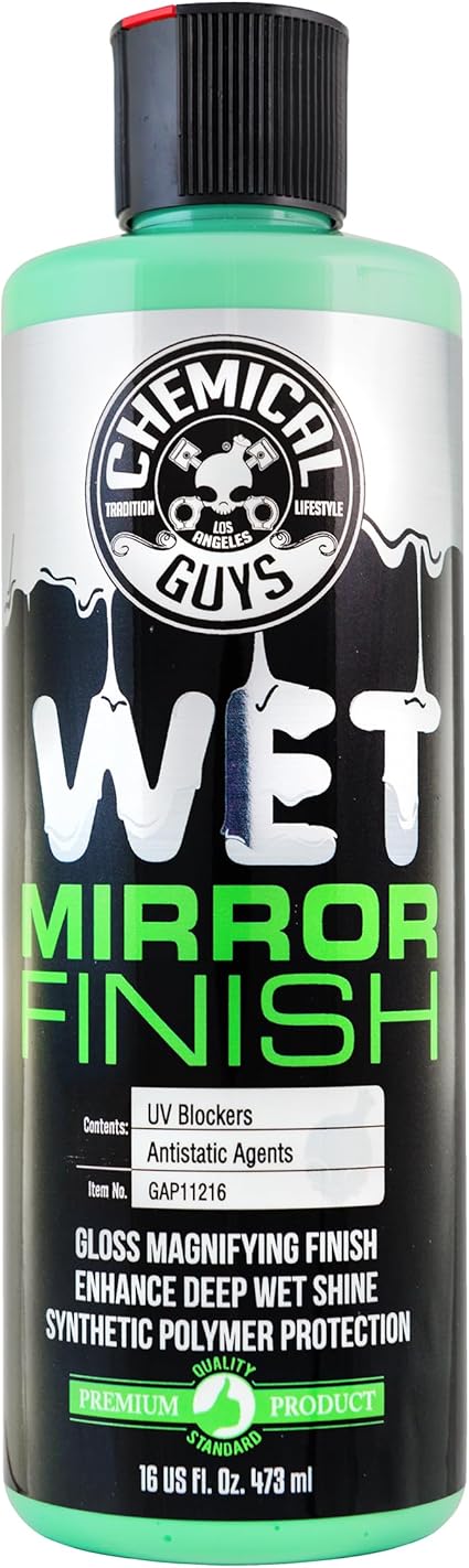 Chemical Guys, Wet Mirror Finish High Gloss Glaze for Clear Coat, 16 oz
