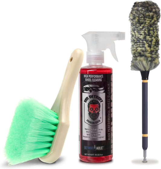 Mr. Detroit - 3pc Wheel & Rim Clean Kit High Performance Wheel