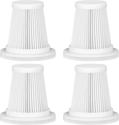 Replacement Filter Compatible with JIXINMIYUE HX-606 & A9life SY01-Q8 Car Vacuum Portable Cordless Handheld Vacuum Cleaner Filter-4Pack - Cleanova