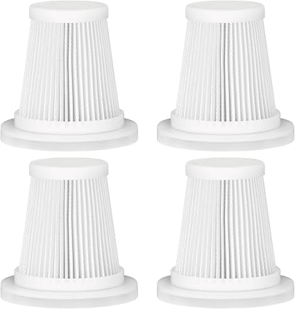 Replacement Filter Compatible with JIXINMIYUE HX-606 & A9life SY01-Q8 Car Vacuum Portable Cordless Handheld Vacuum Cleaner Filter-4Pack - Cleanova