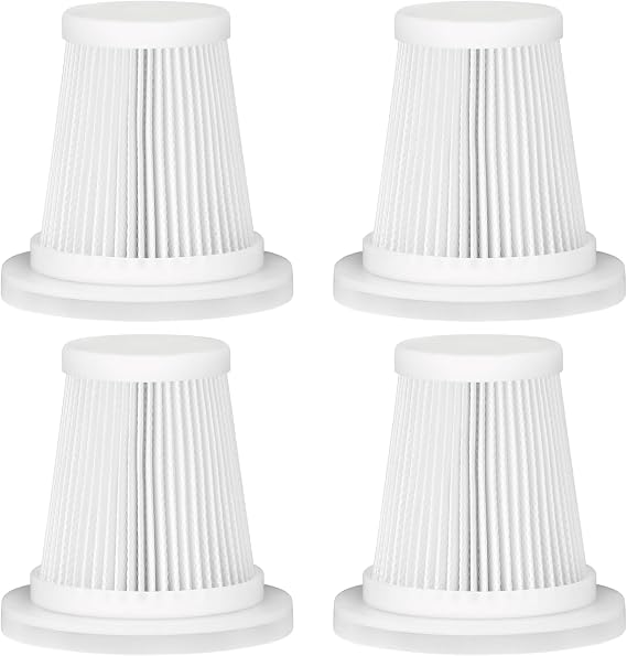 Replacement Filter Compatible with JIXINMIYUE HX-606 & A9life SY01-Q8 Car Vacuum Portable Cordless Handheld Vacuum Cleaner Filter-4Pack - Cleanova